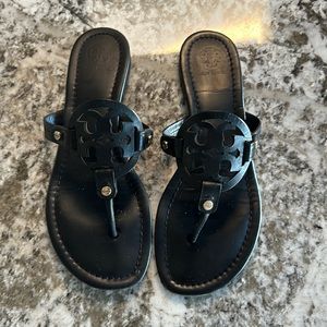 Tory Burch Black Miller sandals.